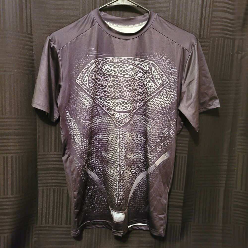 Superman Youth XL Compression DC Black